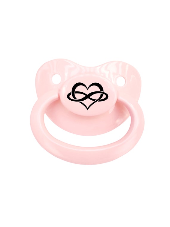 Ciuccio ABDL Adulto AMP-Pacifier Bianco &ndash; Latex, 85x60 Mm &ndash; Marca Nucki-Koenig