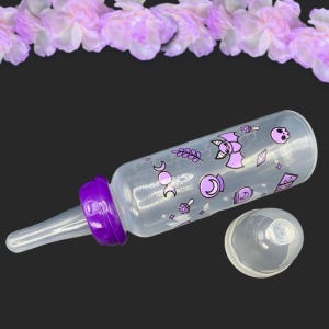 ABDL Bottle - Adult Size Baby Bottle - Large Teat Baby Bottle - Witch Themed Little Space Accessories