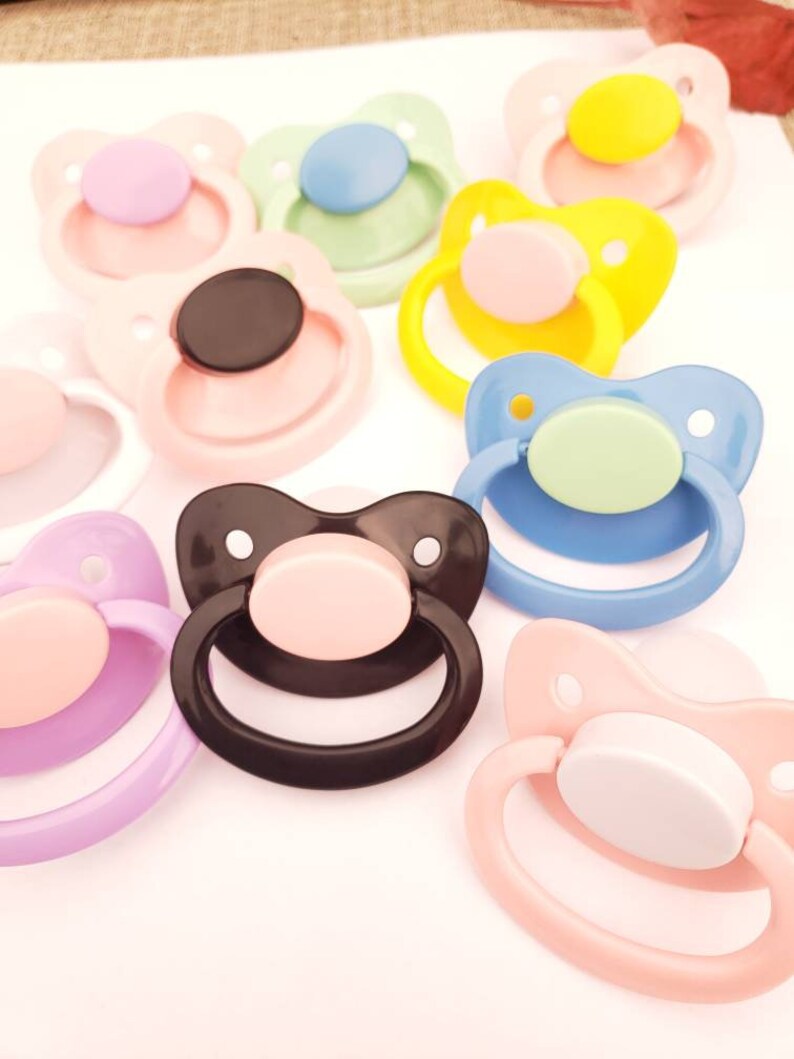 Build Your Own Adult Pacifier DDLG & ABDL Adult Baby Pacifier in Various Colors for Soothing and Snoring Baby Cosplay Accessories image 3