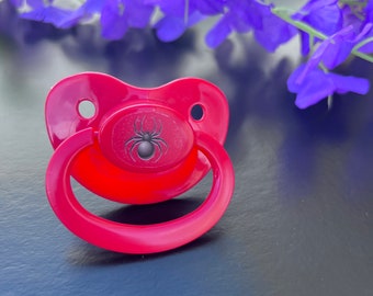 Adult Pacifier - Spider ABDL Adult Pacifier in Various Colors for Soothing-Little Space | Age regress Accessories