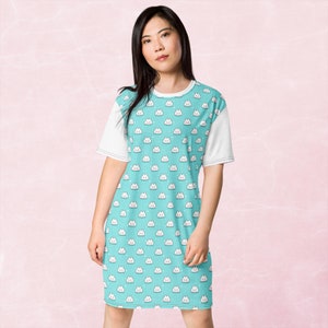 ABDL Night Gown - Little Space T-shirt dress - Kawaii Bunny Adult Night Gown