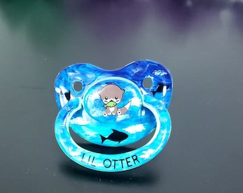 Ciuccio per adulti dipinto a mano - Ciuccio per adulti e neonati Otter ABDL per calmare e contrastare l&#39;invecchiamento / Accessori per adulti e neonati