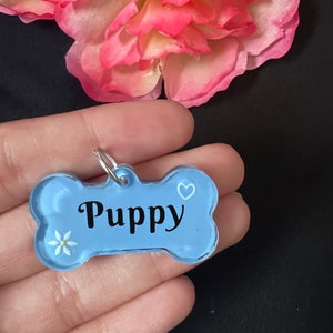 Puppy Pet Play Collar Tag - Puppy Cosplay Gear - Dog Tag