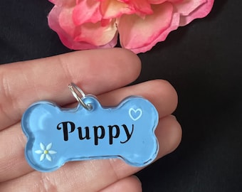 Puppy Pet Play Collar Tag - Puppy Cosplay Gear - Dog Tag