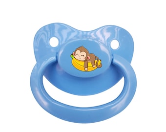 Adult Pacifier - Monkey ABDL Adult Baby Pacifier in Various Colors for Soothing-Little Space | Age regress Accessories