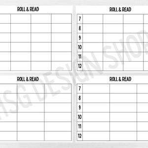 Roll & Read Reading Word, Phrase, Sentence Practice Sheet - Reading ...