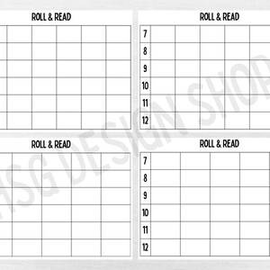 Roll & Read Reading Word, Phrase, Sentence Practice Sheet - Reading ...