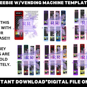 Kids Theme Vending Machine Templates, 26 Birthday Vending Machine Templates, 16X20 Vending Machine Templates, 8X10 Vending Machine Template image 6