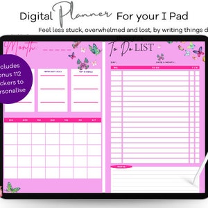 2026 digitale planner met 70 pagina's voor GoodNotes: helder esthetisch | Dagelijkse iPad-organizer | Apple Pencil-dagboek en werkbladen