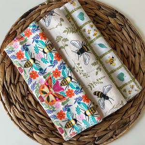 Bee Reusable Towels, Reusable Paper Towels, Eco Friendly Cleaning, Sustainable Kitchen, 100% Cotton Towel, 1 Ply Towel