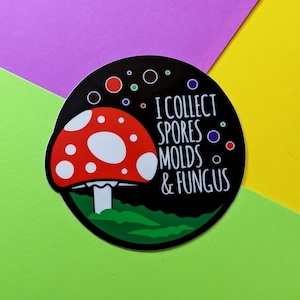 Spores Mold and Fungus Vinyl Sticker