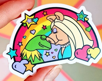 Electric Rainbow Connection Sticker