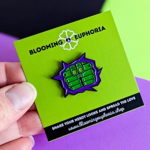 Hulk smash soft enamel pin