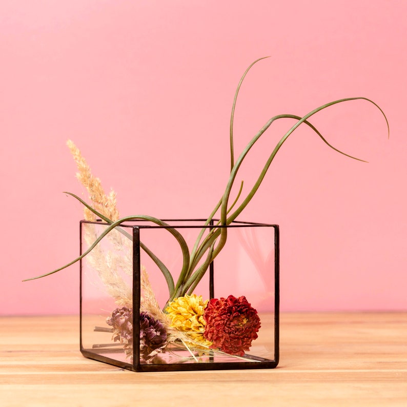 Minimalist Modern Glass Vase Modern Home Decor Art Deco Etsy