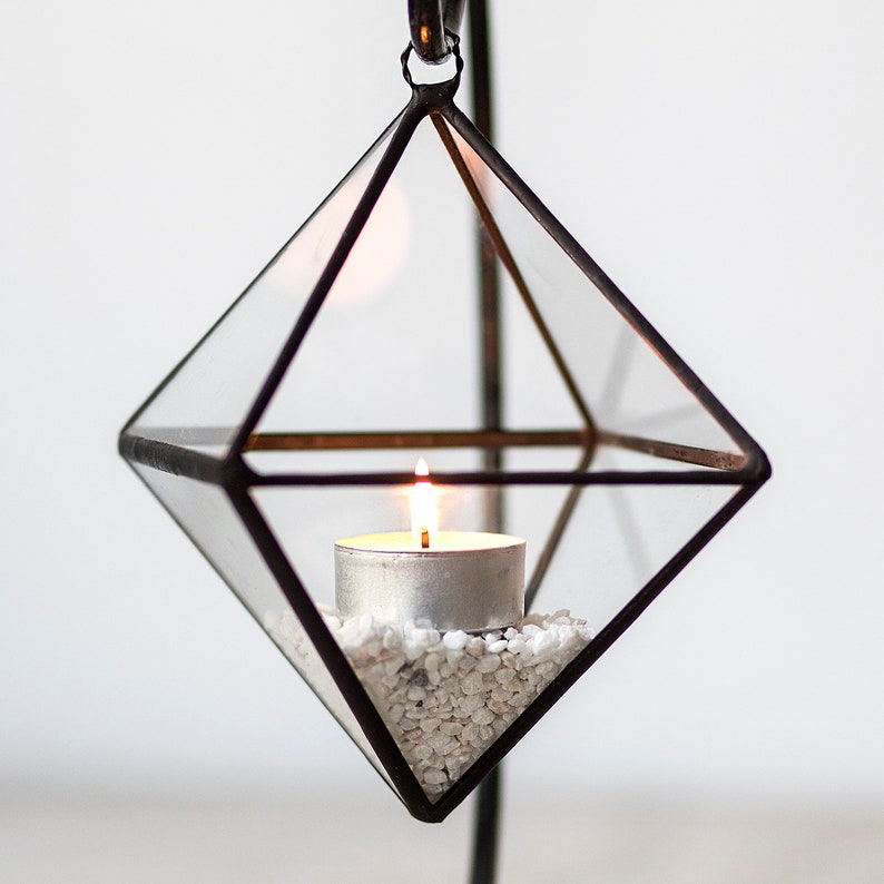 Candle Holder Geometric Terrarium Air Plants Vase Etsy