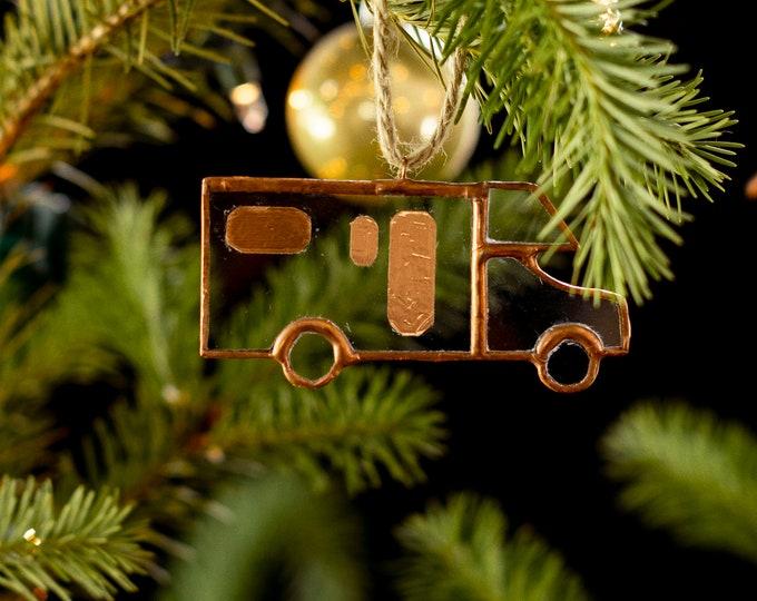 Amber Lewis Creator Collab - RV Ornament, Unique Christmas Tree Camper Ornament