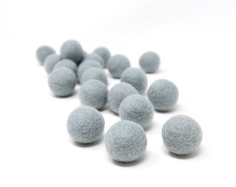 Baby Blue Felt Pom Poms Wholesale | Blue Wool Felt Pompoms Wholesale | Pom Ball DIY Felt Ball Garland | Wool Felt Balls | Choose Quantity