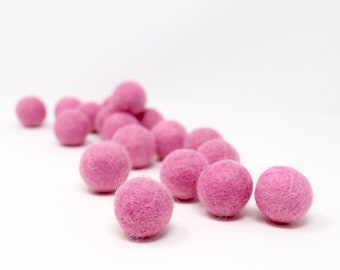 Medium Pink Felt Pom Poms Wholesale | Pink Wool Felt Pompoms Wholesale | Pom Ball| DIY Felt Ball Garland | Wool Felt Balls | Choose Quantity