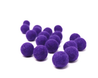 Grape Felt Pom Poms Wholesale | Purple Wool Felt Pompoms Wholesale | Pom Ball DIY Felt Ball Garland | Wool Felt Balls | Choose Quantity