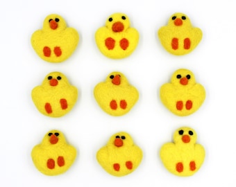 Felt Chicks | Felted Chicks | DIY Easter Garland | Easter Chicks Felt Balls | Chicklet Pom Poms | Easter Decor | Select Quantity