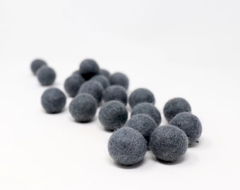 Gray Felt Pom Poms Wholesale | Gray Wool Felt Pompoms Wholesale |Pom Ball |DIY Felt Ball Garland | Wool Felt Balls | Choose Quantity