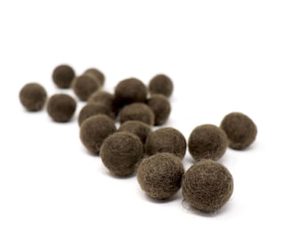 Dark Brown Felt Pom Poms Wholesale | Brown Wool Felt Pompoms Wholesale | Pom Ball DIY Felt Ball Garland | Wool Felt Balls | Choose Quantity