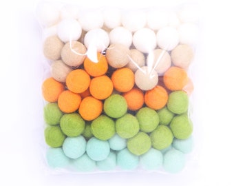 Rabbit Pom Balls | Felt Poms Wholesale | Wool Felt Pompoms | DIY Felt Ball Garland | Wool Felt Balls | Easter | Party Decor