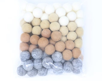 Sweater Weather | Fall Pom Balls | Colors Felt Poms Wholesale | Wool Felt Pompoms | DIY Felt Ball Garland | Wool Felt Balls |