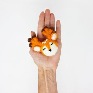 Felt Reindeer Balls | Felted Reindeer Balls for Christmas Garland | Reindeer Garland DIY | Christmas Decor | Felt Reindeer Heads
