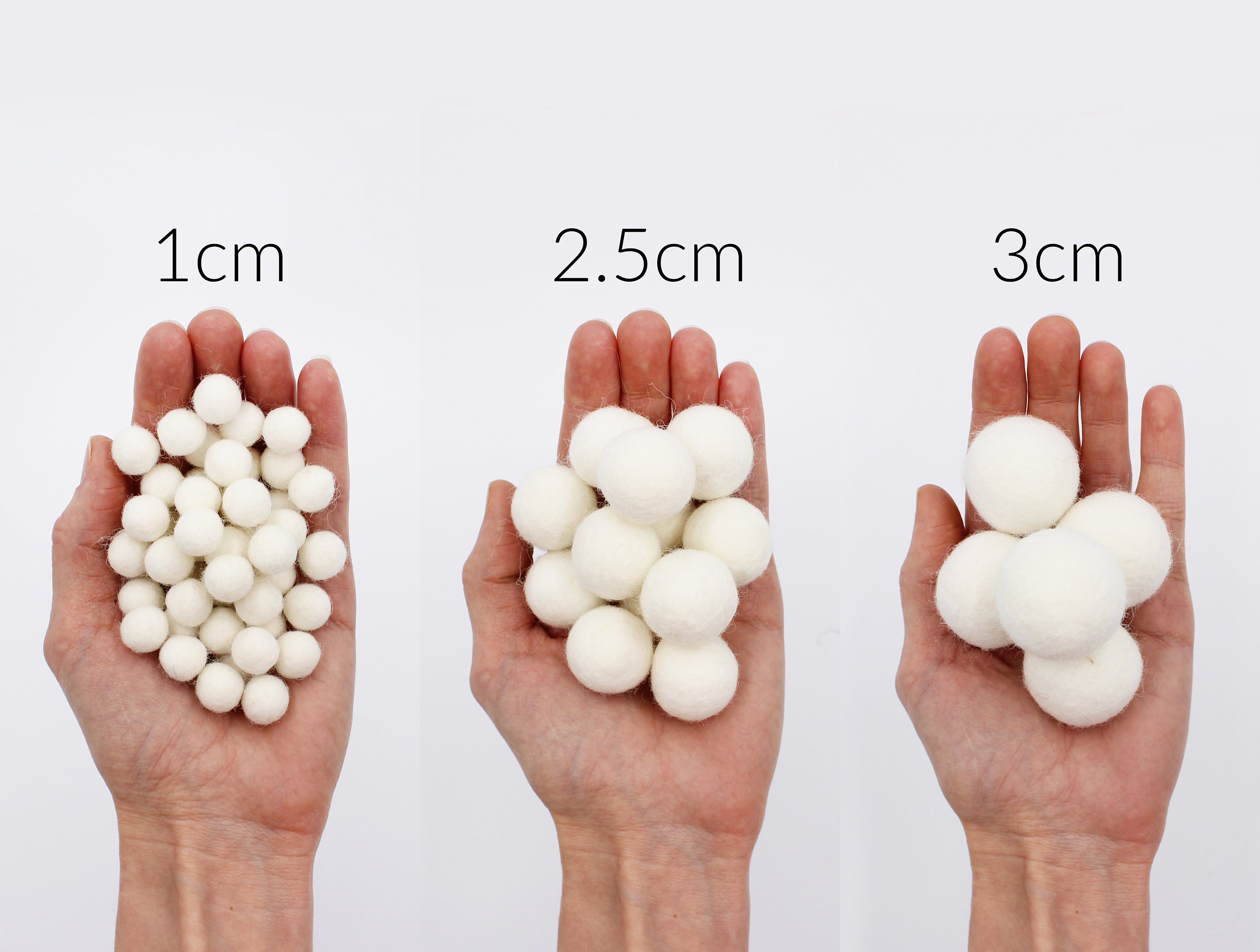 100% Wool Felt Balls Diameter 20 mm: 0.78 Inch - China Dryer Balls and Wool  Dryer Balls price