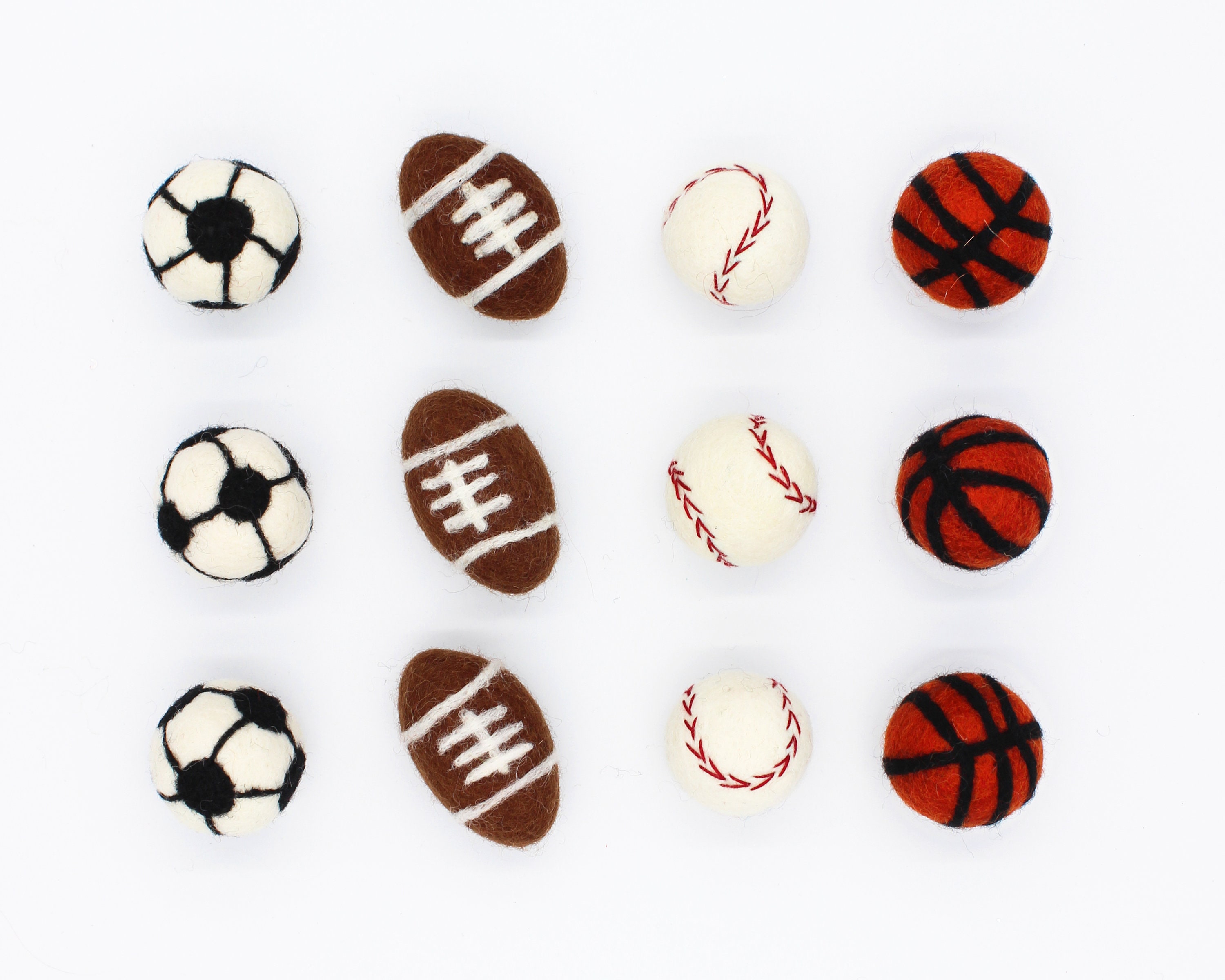 Felt Sports Balls | Felt Footballs Felt Baseballs Felt Soccer Balls F…