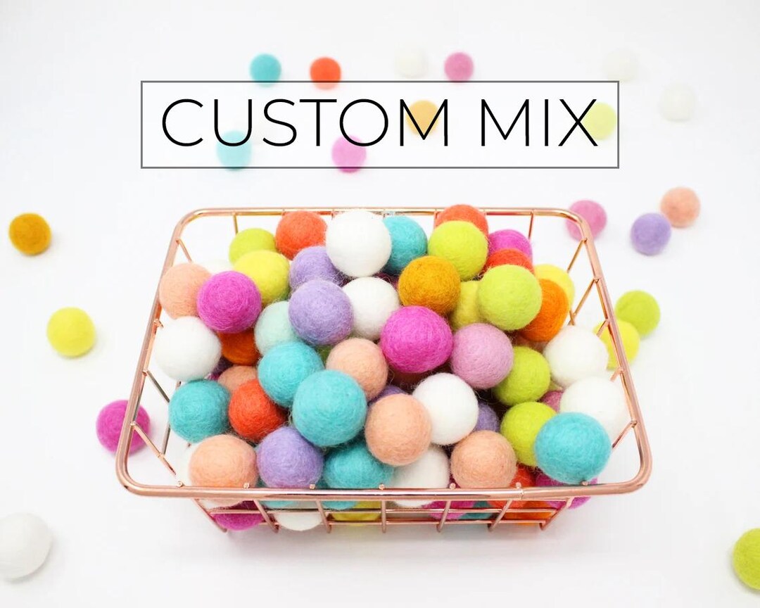Lot 5000 Pompons En Laine - 2 Cm - Multicolore - Guirlande DIY - Fabrication Népal