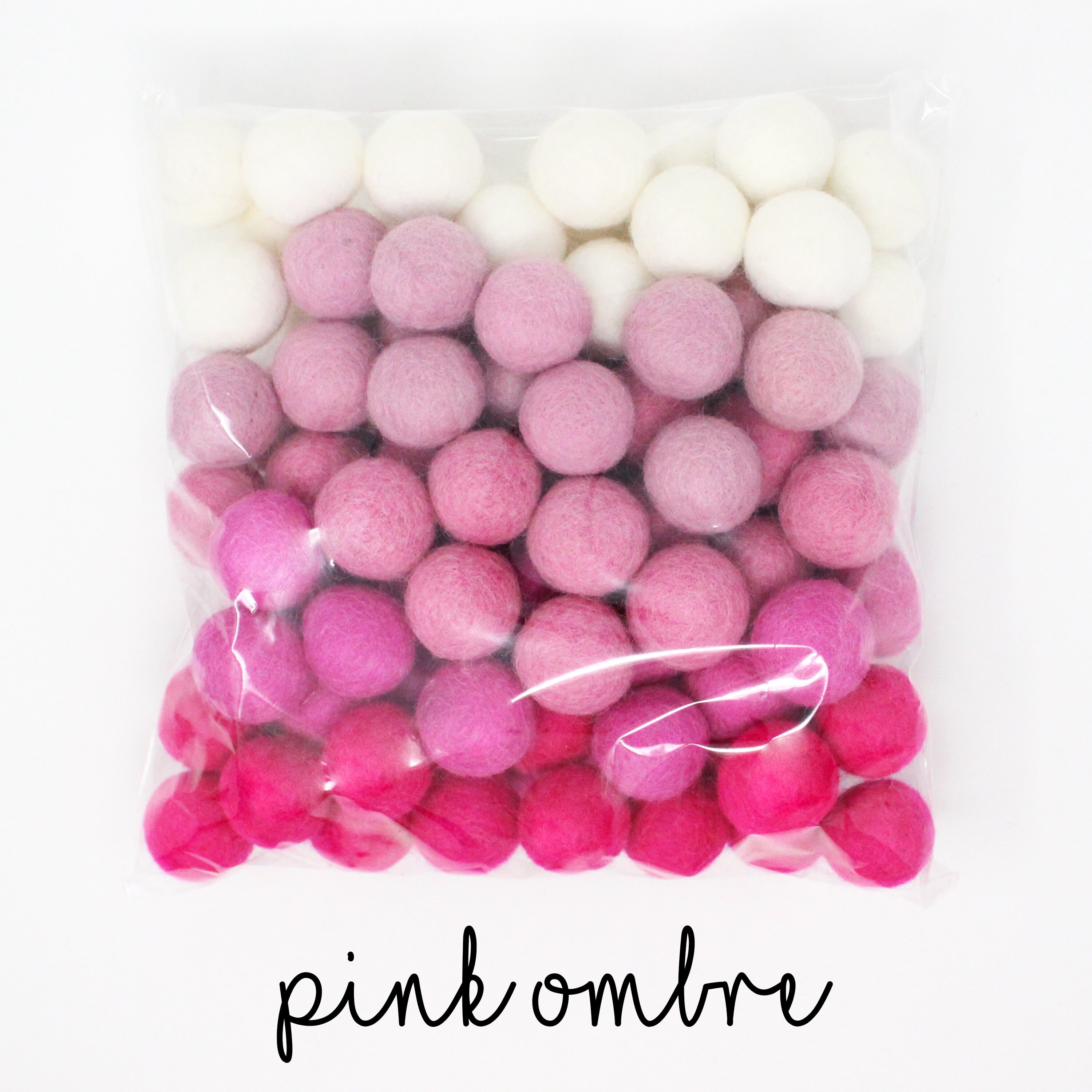 Pink Felt Balls Wholesale Pink Wool Felt Pompoms Wholesale DIY Pom Pom  Garland Bulk Wool Felt Balls Pink Felt Pom Poms Choose Color 