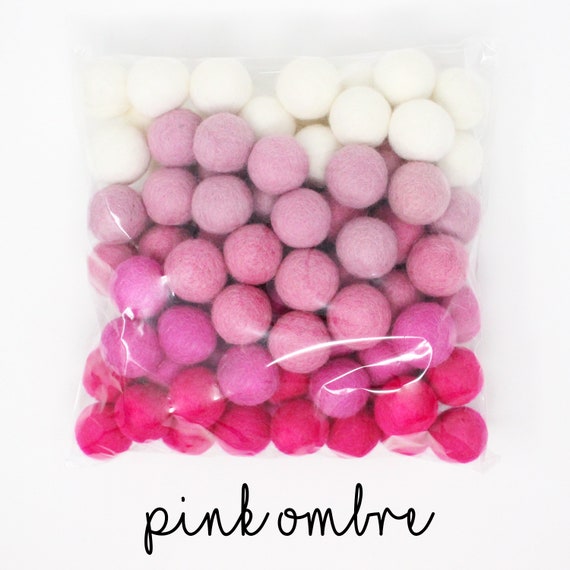 Rainbow Felt Balls Wholesale Primary Rainbow Wool Felt Pompoms Wholesale  DIY Felt Ball Garland Wool Felt Balls Choose Color Quantity 