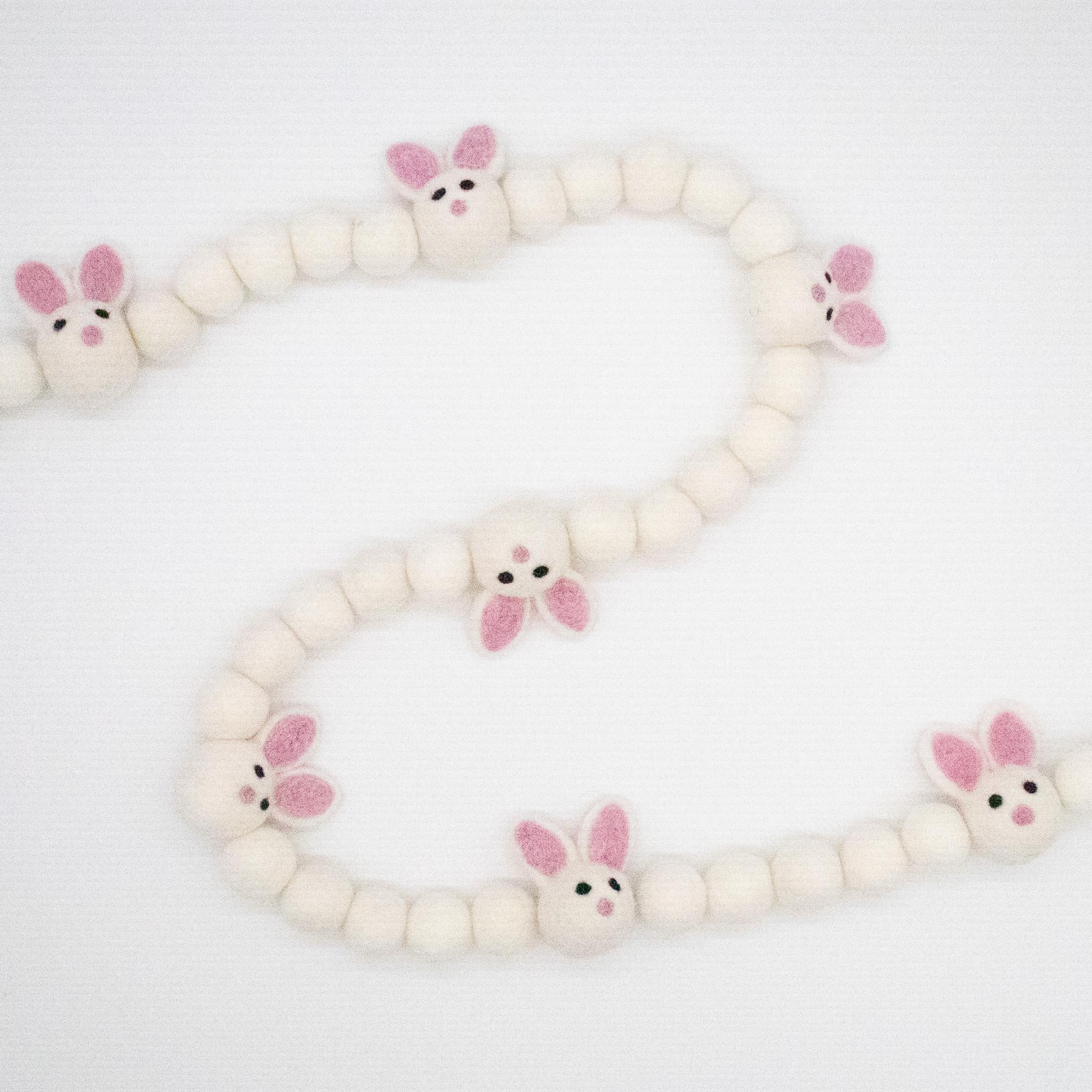 Mint Felt Bunnies | Felted Bunnies | DIY Easter Garland | Easter Bunny ...