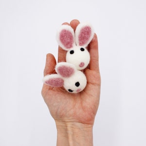 Mint Felt Bunnies | Felted Bunnies | DIY Easter Garland | Easter Bunny ...