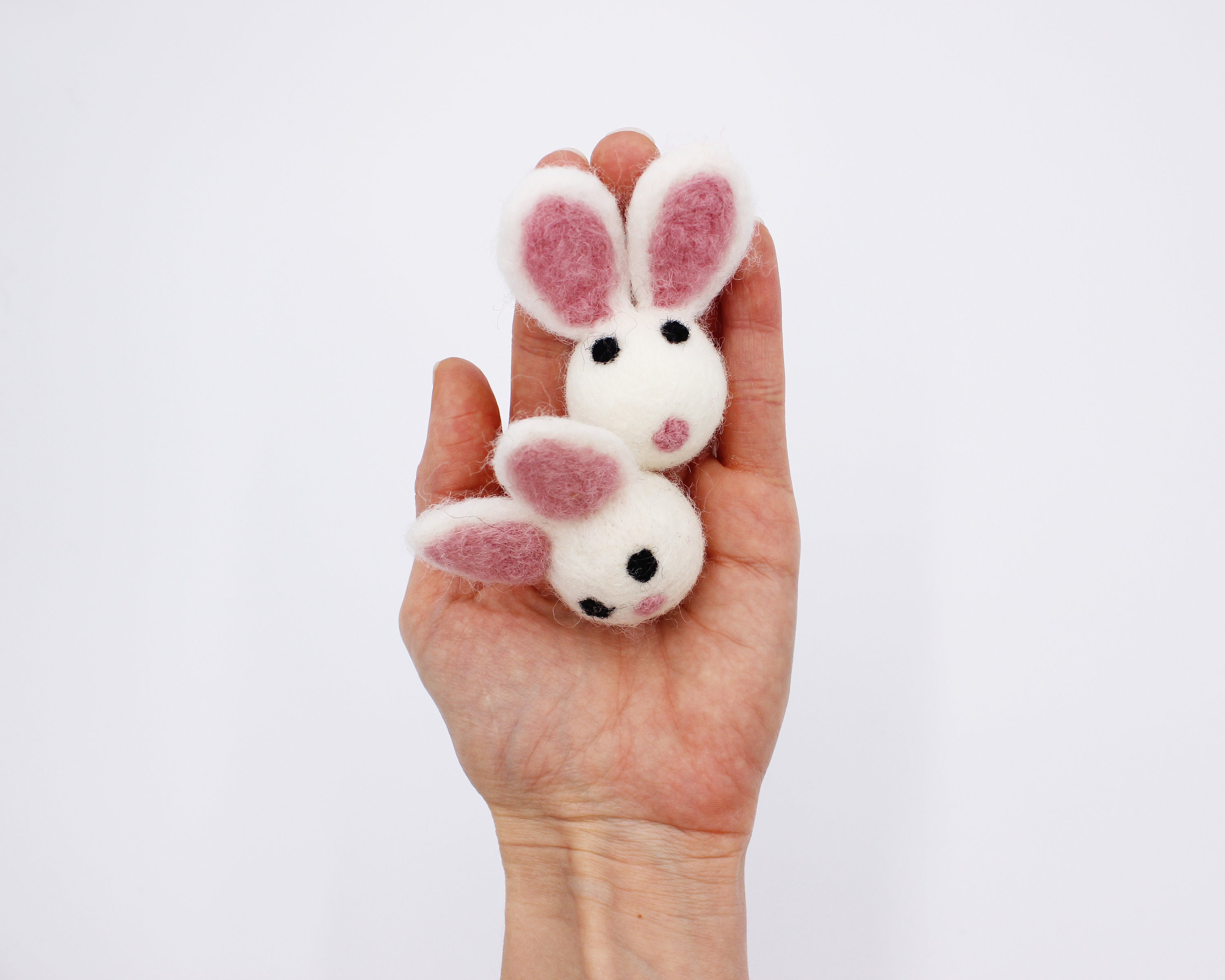 Mint Felt Bunnies | Felted Bunnies | DIY Easter Garland | Easter Bunny ...