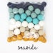 Seaside Palette Felt Balls | Beachy Wool Felt Pompoms Wholesale | DIY Felt Ball Garland | Bulk Wool Felt Balls | Choose Color Quantity 