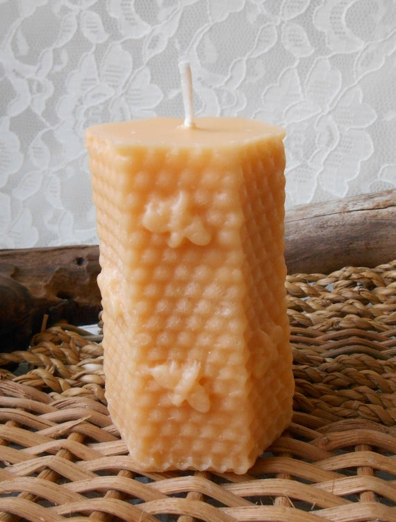 Honey Bee Beeswax Candles/decorative Candles/bee Hive Candles/bee Candles/honeycomb  Candles/handmade/candle Gifts/made With 100% Beeswax. 