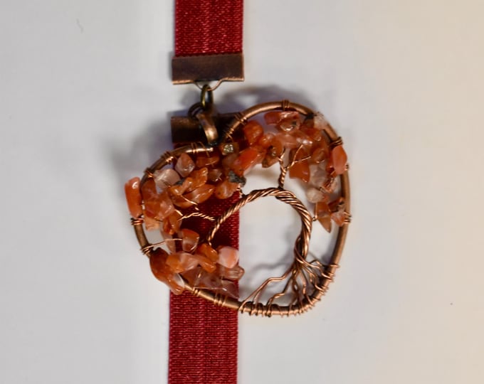 Coral Copper Heart Tree Artmark