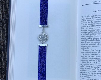 Rhinestone crown bookmark