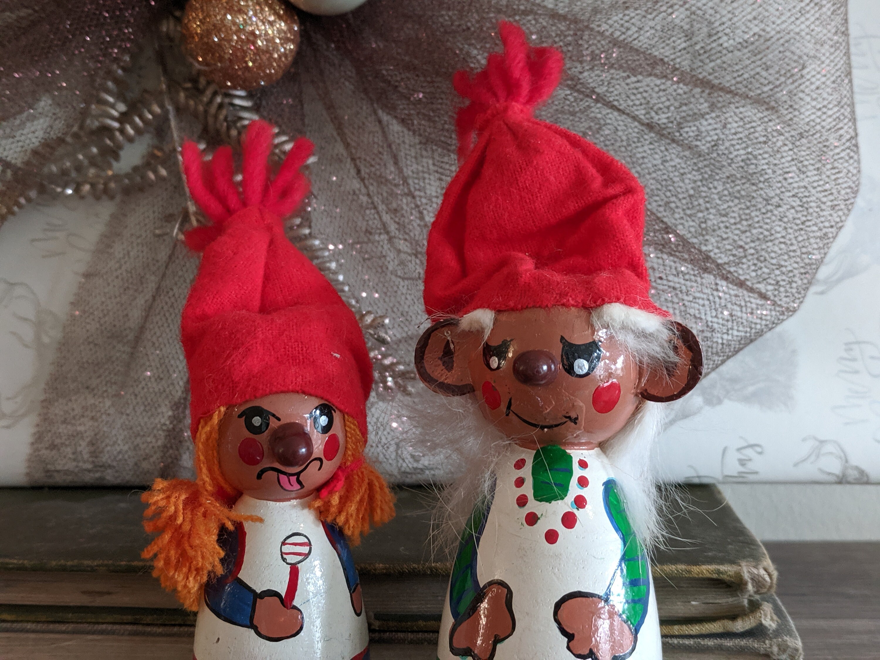 Vintage Danish Christmas Ornaments Mice Figurines Christmas Etsy