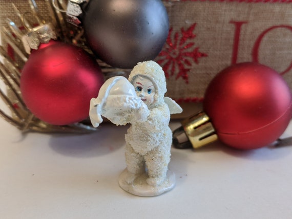 美品　babies スノーベイビーズ　 MINITURES 2 Miniature Antique German Bisque Snow Babies - 1