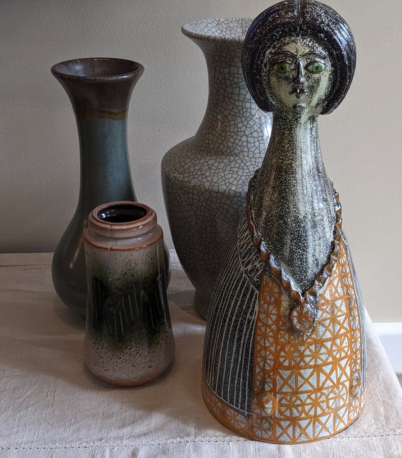 Mid Century Ceramic Figurine Alfaraz Studio Workshop Madrid Spanish Ceramic Hand Crafted Art image 7