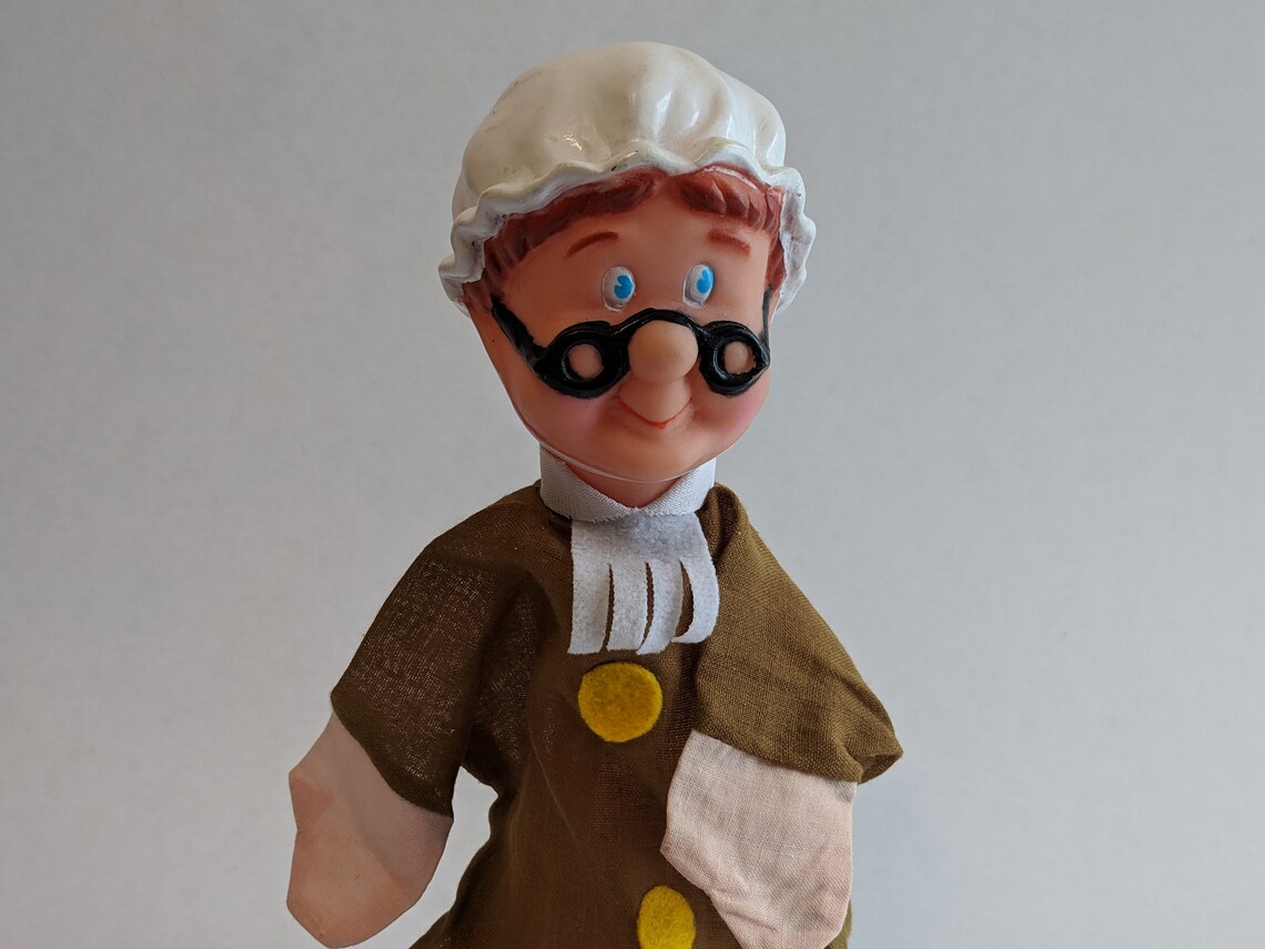 Vintage Hand Puppet Characters Lot of 2 Cloth Rubber Plastic Etsy