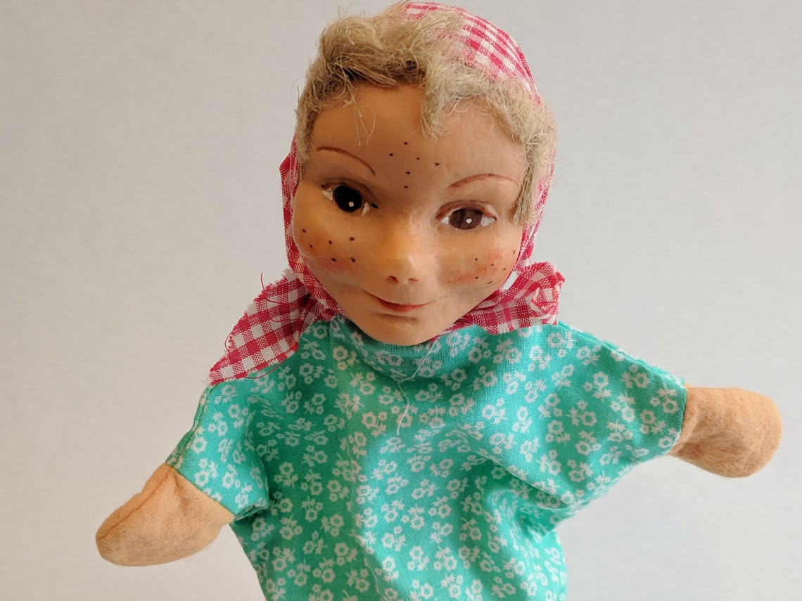 Vintage Hand Puppet Characters Lot of 2 Cloth Rubber Plastic Etsy
