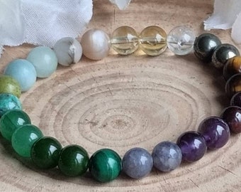Prosperity Bracelet, Wealth and Abundance, Healing Crystals stretch bracelet, personalized gift