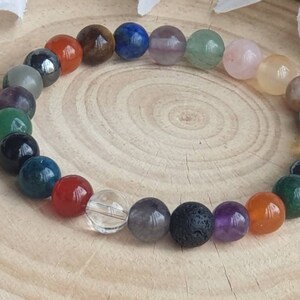 Pulsera para el control de peso, metabolismo, cristales curativos, apatita, ojo de tigre, aromaterapia, piedras preciosas auténticas, regalo personalizado.