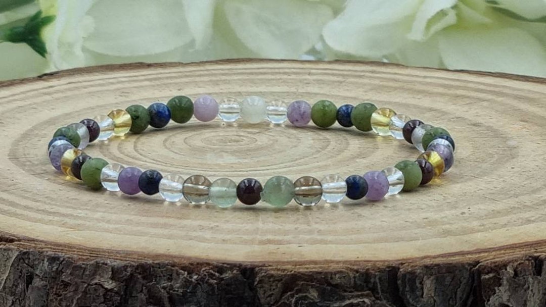 Menopause Bracelet Healing Crystals Moonstone Fluorite Etsy