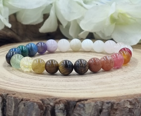 Hysterectomy Bracelet With Healing Crystals Genuine Gemstone